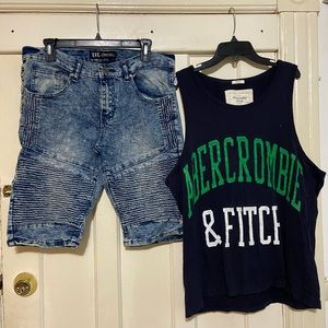 Rok hand‎ grifted men’s shorts 32&A.F topM